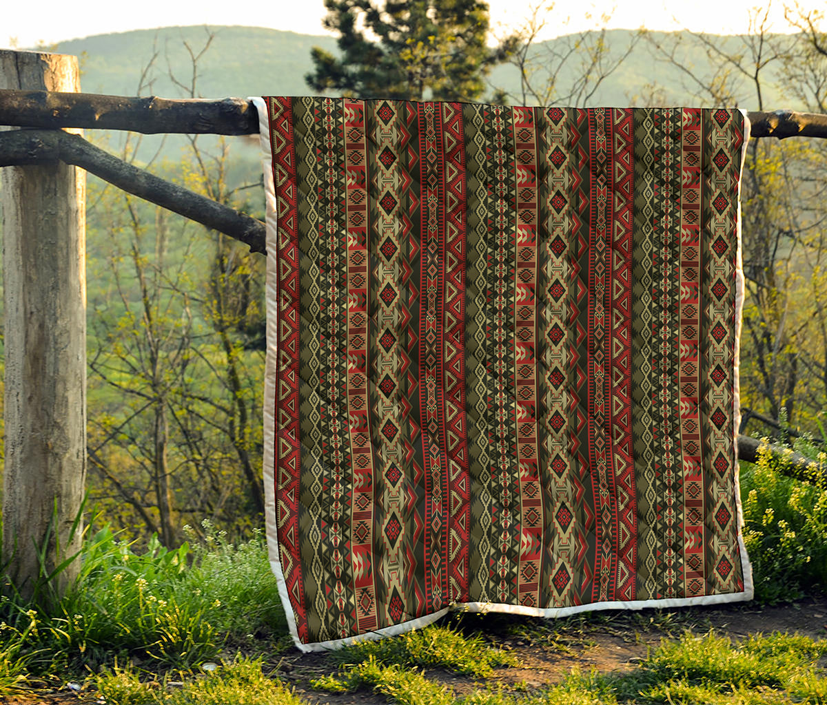 African Ethnic Pattern Print Quilt