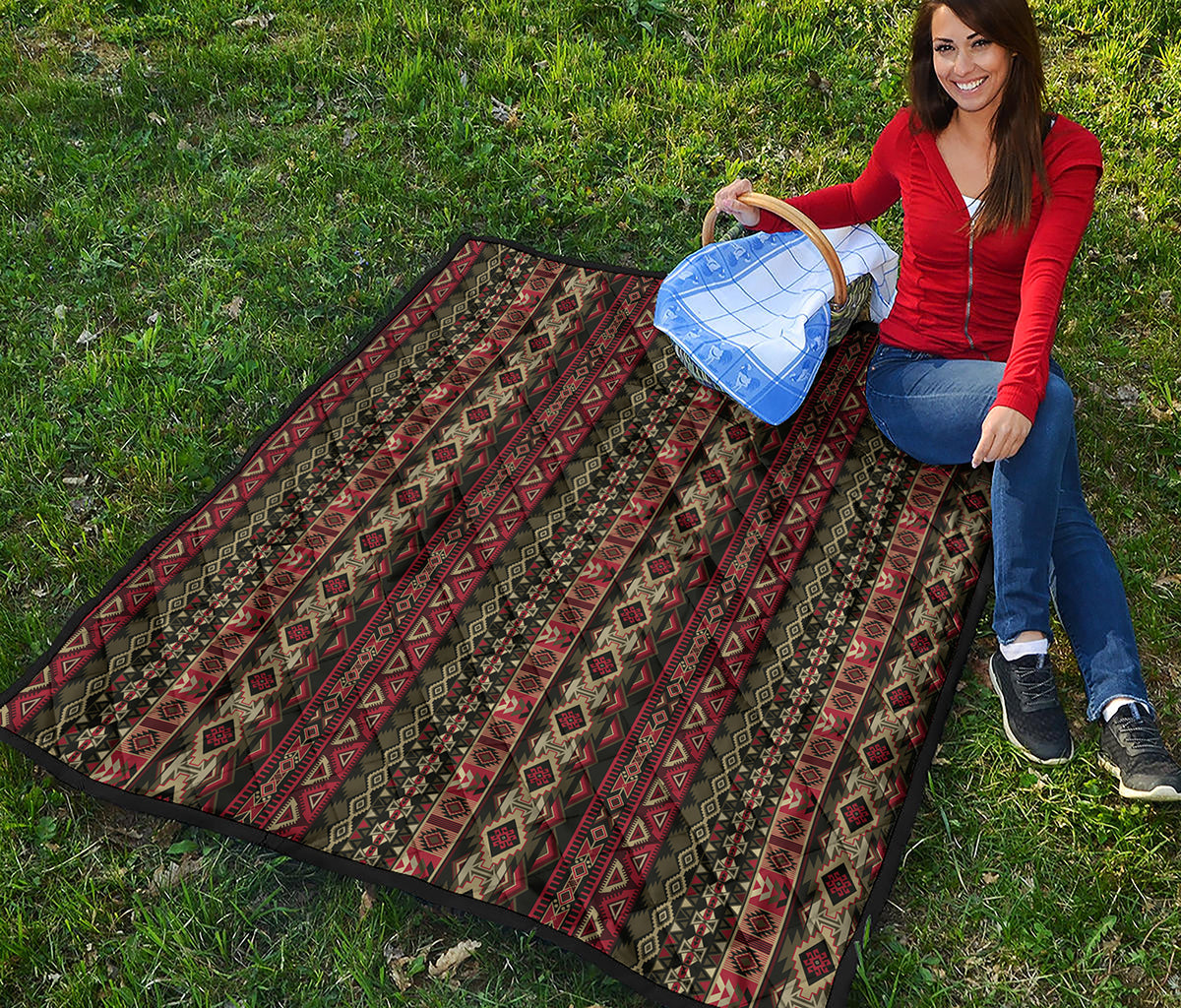 African Ethnic Pattern Print Quilt