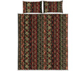 African Ethnic Pattern Print Quilt Bed Set