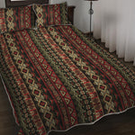 African Ethnic Pattern Print Quilt Bed Set