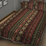 African Ethnic Pattern Print Quilt Bed Set