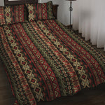 African Ethnic Pattern Print Quilt Bed Set