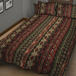 African Ethnic Pattern Print Quilt Bed Set