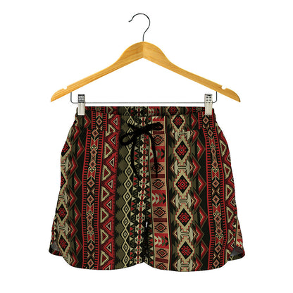 African Ethnic Pattern Print Women's Shorts