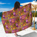 African Ethnic Tribal Inspired Print Beach Sarong Wrap