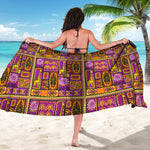 African Ethnic Tribal Inspired Print Beach Sarong Wrap
