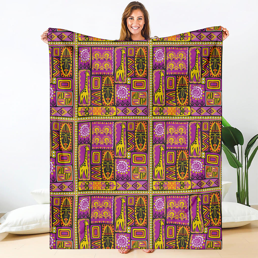 African Ethnic Tribal Inspired Print Blanket