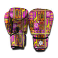 African Ethnic Tribal Inspired Print Boxing Gloves