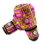 African Ethnic Tribal Inspired Print Boxing Gloves