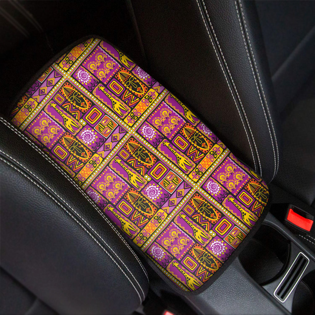 African Ethnic Tribal Inspired Print Car Center Console Cover