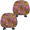African Ethnic Tribal Inspired Print Car Headrest Covers