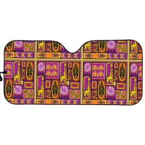 African Ethnic Tribal Inspired Print Car Sun Shade