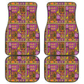 African Ethnic Tribal Inspired Print Front and Back Car Floor Mats