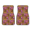African Ethnic Tribal Inspired Print Front Car Floor Mats