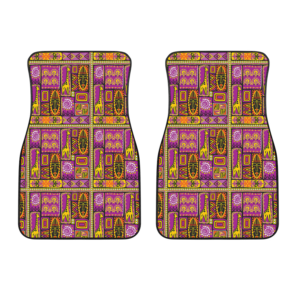 African Ethnic Tribal Inspired Print Front Car Floor Mats