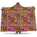 African Ethnic Tribal Inspired Print Hooded Blanket