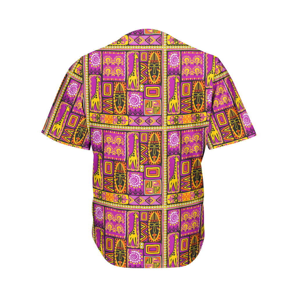 African Ethnic Tribal Inspired Print Men's Baseball Jersey