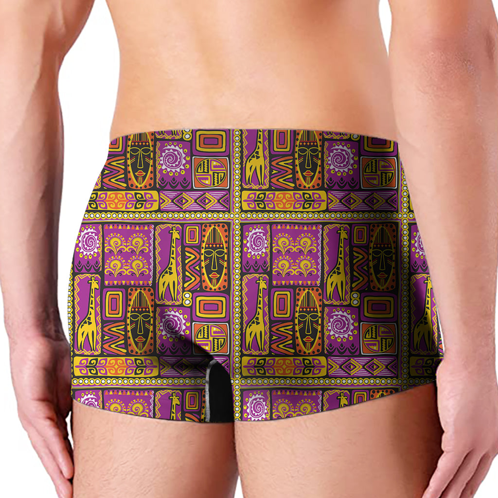 African Ethnic Tribal Inspired Print Men's Boxer Briefs
