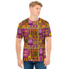 African Ethnic Tribal Inspired Print Men's T-Shirt