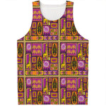 African Ethnic Tribal Inspired Print Men's Tank Top