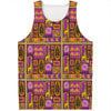 African Ethnic Tribal Inspired Print Men's Tank Top