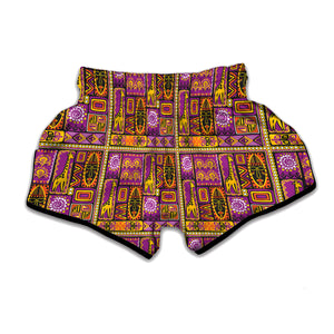 African Ethnic Tribal Inspired Print Muay Thai Boxing Shorts