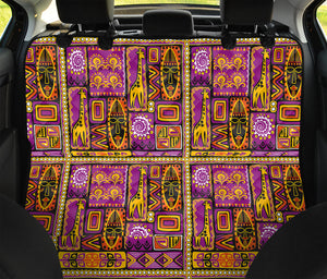 African Ethnic Tribal Inspired Print Pet Car Back Seat Cover