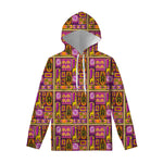 African Ethnic Tribal Inspired Print Pullover Hoodie