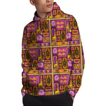 African Ethnic Tribal Inspired Print Pullover Hoodie