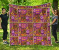 African Ethnic Tribal Inspired Print Quilt