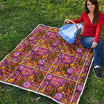 African Ethnic Tribal Inspired Print Quilt