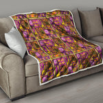 African Ethnic Tribal Inspired Print Quilt