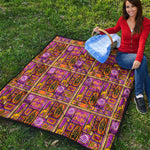 African Ethnic Tribal Inspired Print Quilt
