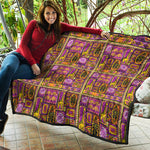 African Ethnic Tribal Inspired Print Quilt