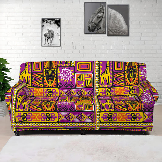 African Ethnic Tribal Inspired Print Sofa Cover