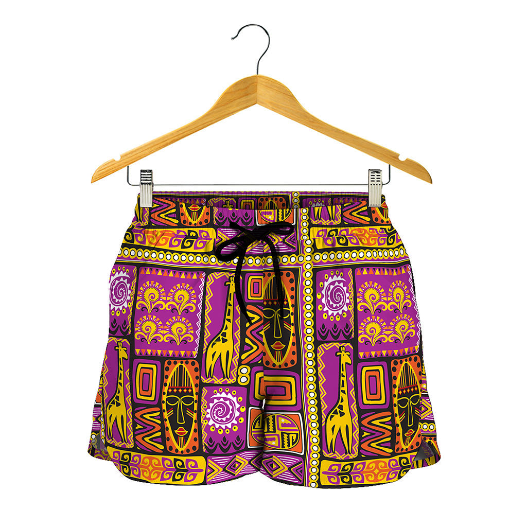 African Ethnic Tribal Inspired Print Women's Shorts