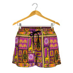 African Ethnic Tribal Inspired Print Women's Shorts