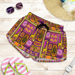 African Ethnic Tribal Inspired Print Women's Shorts