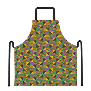 African Kente Pattern Print Apron