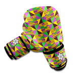 African Kente Pattern Print Boxing Gloves