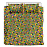 African Kente Pattern Print Duvet Cover Bedding Set