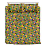 African Kente Pattern Print Duvet Cover Bedding Set