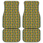 African Kente Pattern Print Front and Back Car Floor Mats