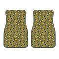 African Kente Pattern Print Front Car Floor Mats