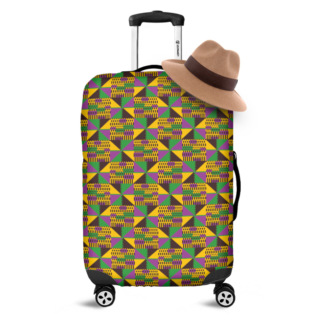 African Kente Pattern Print Luggage Cover