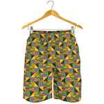 African Kente Pattern Print Men's Shorts