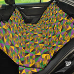 African Kente Pattern Print Pet Car Back Seat Cover