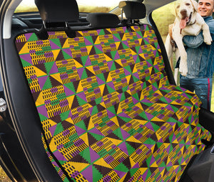 African Kente Pattern Print Pet Car Back Seat Cover