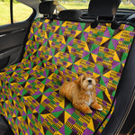 African Kente Pattern Print Pet Car Back Seat Cover