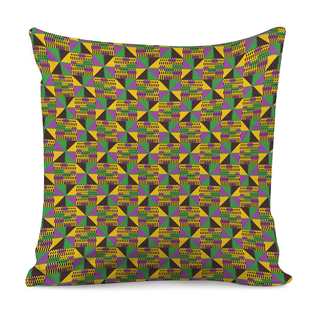 African Kente Pattern Print Pillow Cover